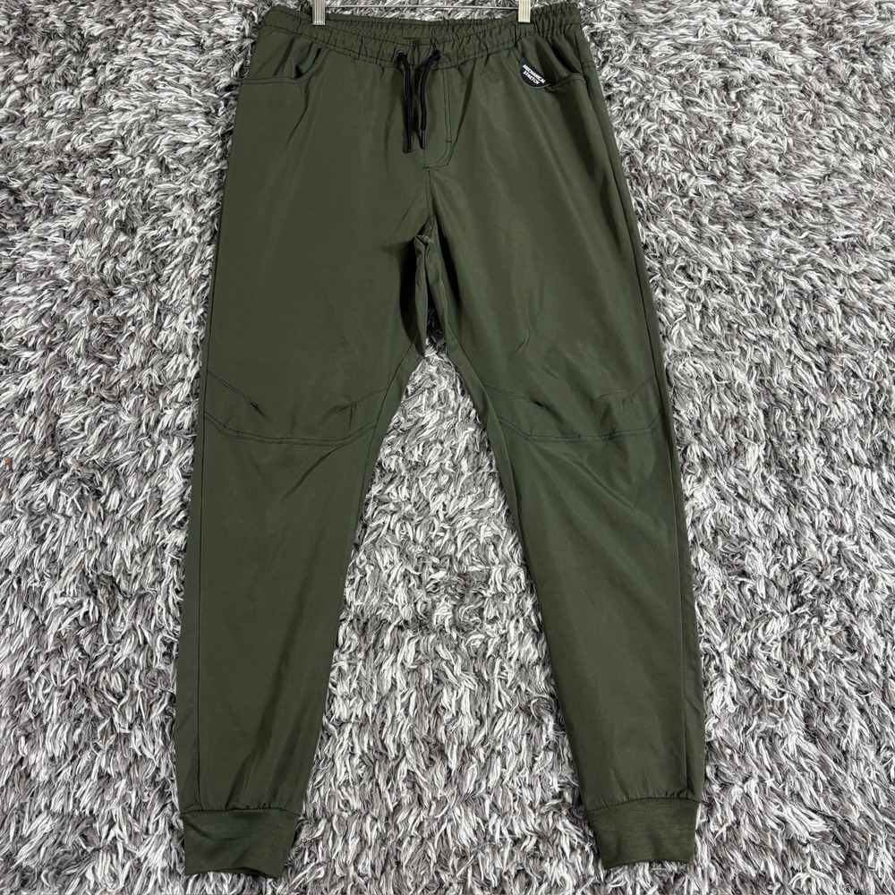 Southpole Mens Olive Green Mechanical Stretch Jogger Pants Size L 1416R03-0